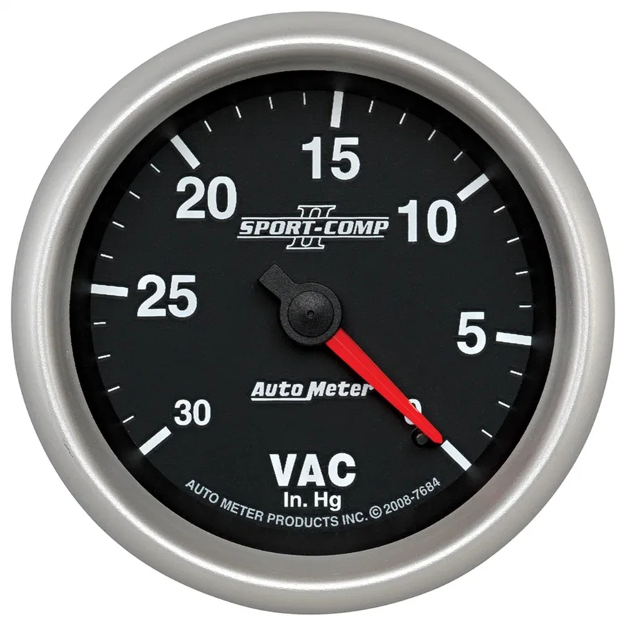 GAUGE; VACUUM; 2 5/8in.; 30INHG; MECHANICAL; SPORT-COMP II