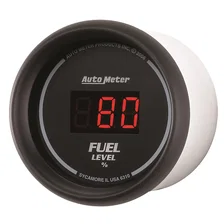 GAUGE; FUEL LEVEL; 2 1/16in.; 0-280O PROGRAM.; DIGITAL; BLACK DIAL W/RED LED image 2