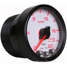 GAUGE; PYRO. (EGT); 2 1/16in.; 2000deg.F; STEPPER MOTOR W/PEAK/WARN; WHT/BLK; SP image 2