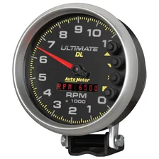 GAUGE; TACH; 5in.; 11K RPM; PEDESTAL; DATALOGGING; ULTIMATE DL PLAYBACK; BLACK image 2