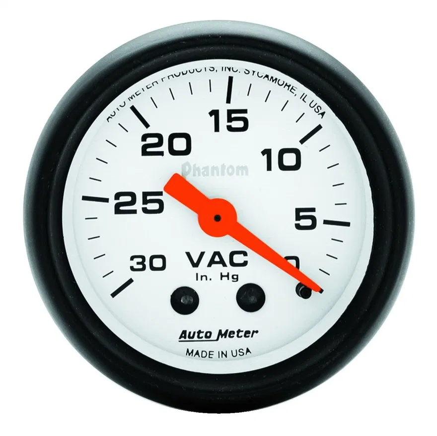 GAUGE; VACUUM; 2 1/16in.; 30INHG; MECHANICAL; PHANTOM