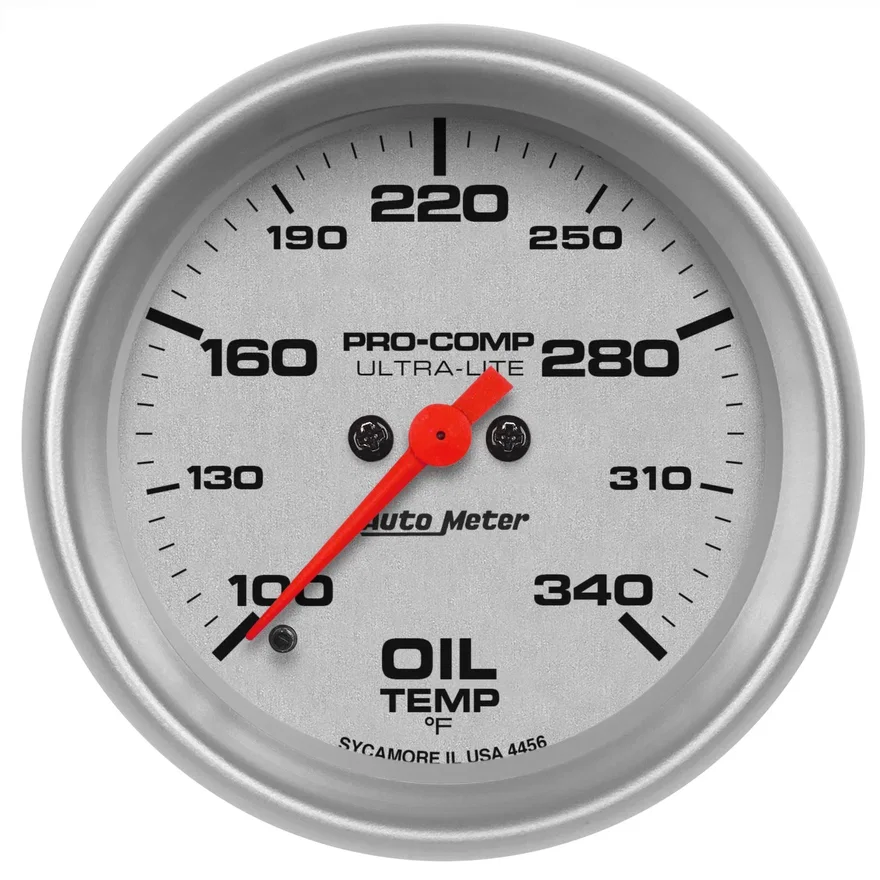 GAUGE; OIL TEMP; 2 5/8in.; 140-340deg.F; DIGITAL STEPPER MOTOR; ULTRA-LITE