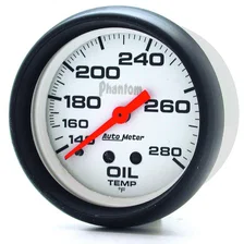 GAUGE; OIL TEMP; 2 5/8in.; 140-280deg.F; MECHANICAL; PHANTOM image 2