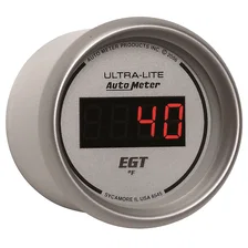 GAUGE; PYROMETER (EGT); 2 1/16in.; 1600deg.F; DIGITAL; SILVER DIAL W/RED LED image 3