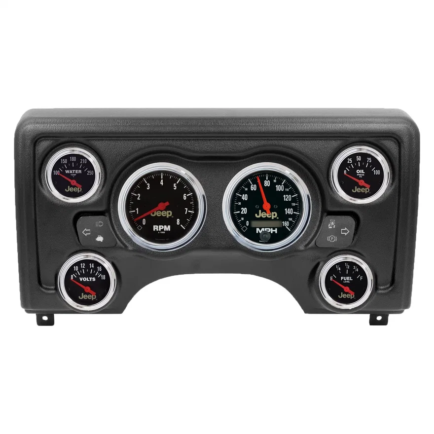DIRECT FIT DASH KIT; (3 3/8in. X2; 2 1/16in. X4) JEEP TJ 97-06; JEEP