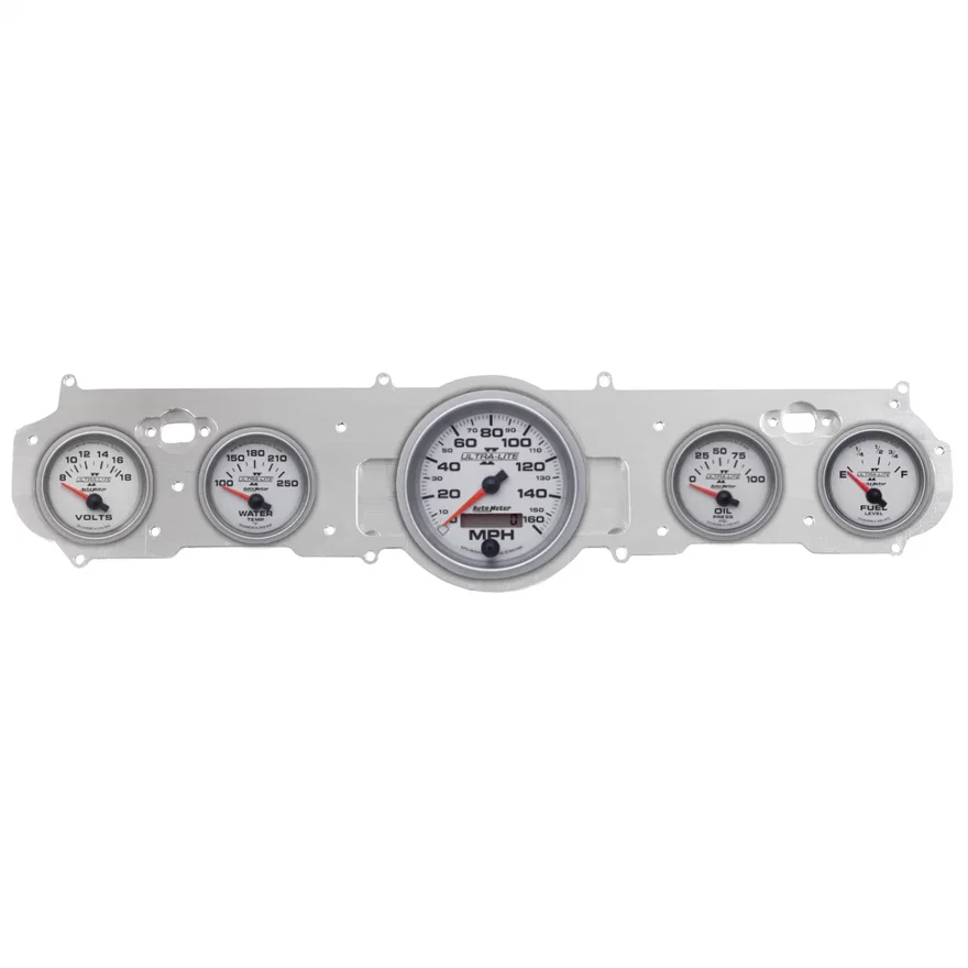 DIRECT FIT DASH KIT; MUSTANG 65-66; MPH/FUEL/OILP/WTMP/BAT; ULTRA-LITE II