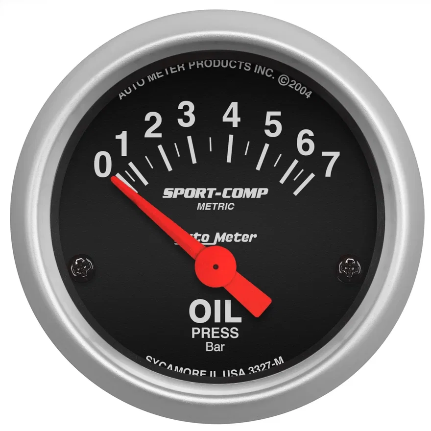 GAUGE; OIL PRESSURE; 2 1/16in.; 7 BAR; ELECTRIC; SPORT-COMP