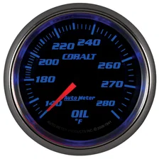 GAUGE; OIL TEMP; 2 5/8in.; 140-280deg.F; MECHANICAL; COBALT image 4
