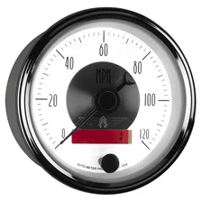 GAUGE; SPEEDO; 3 3/8in.; 120MPH; ELEC. PROGRAM W/LCD ODO; PRESTIGE PEARL image 6