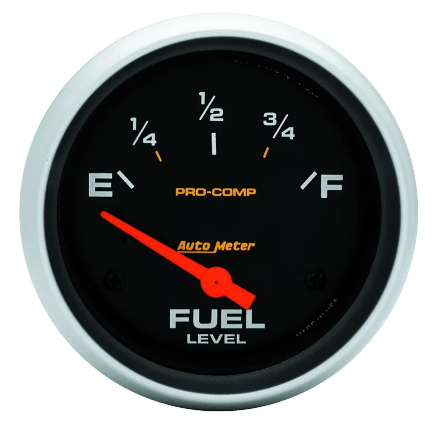 GAUGE; FUEL LEVEL; 2 5/8in.; 240OE TO 33OF; ELEC; PRO-COMP