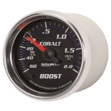 GAUGE; VAC/BOOST; 2 1/16in.; 60CMHG-2.0BAR; MECHANICAL; COBALT image 2