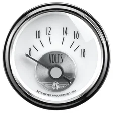 GAUGE; VOLTMETER; 2 1/16in.; 18V; ELEC; PRESTIGE PEARL image 1
