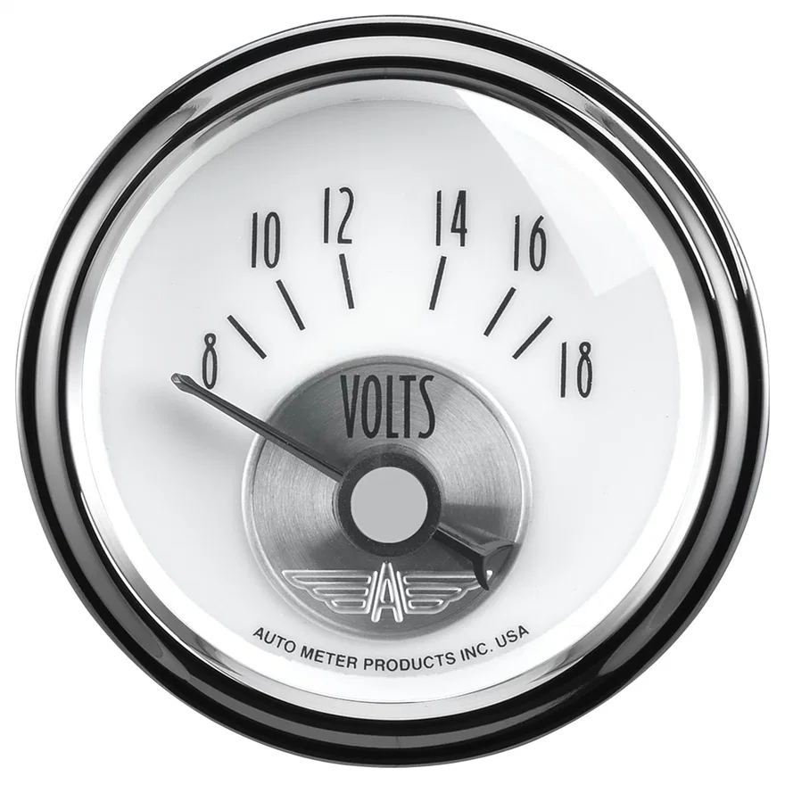 GAUGE; VOLTMETER; 2 1/16in.; 18V; ELEC; PRESTIGE PEARL