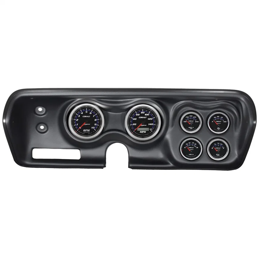 DIRECT FIT DASH KIT; BBODY/CHRGR/GTX/RDRNR/SAT 71-74; RPM/MPH/FUEL/OILP/WTMP/BAT