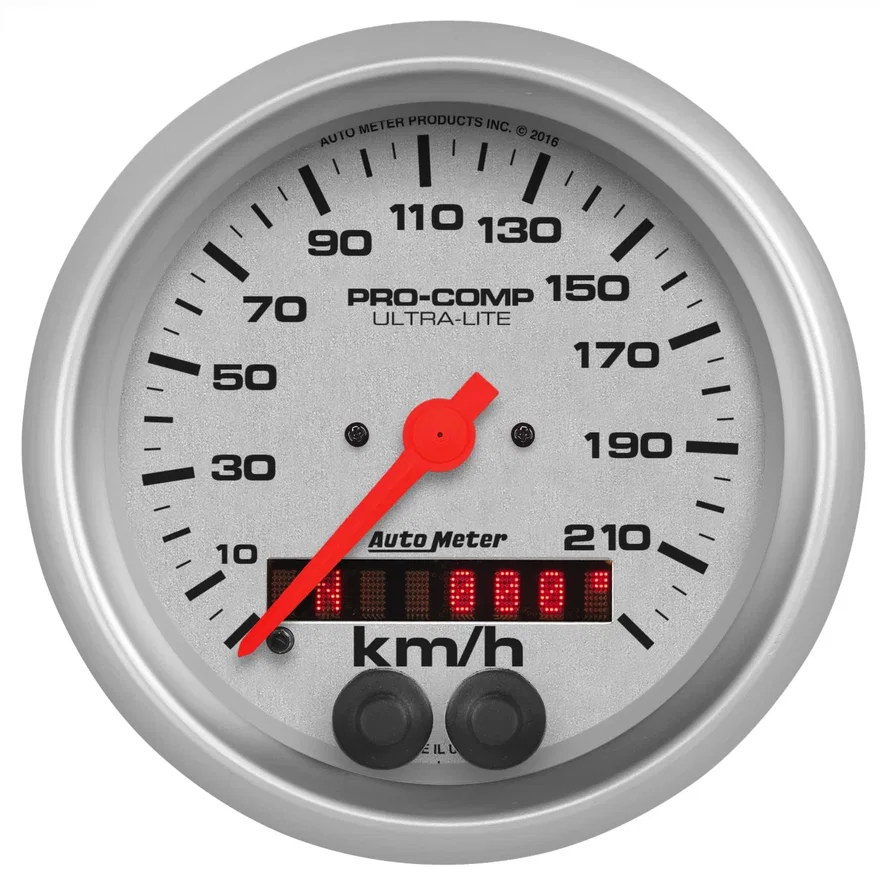 GAUGE; SPEEDOMETER; 3 3/8in.; 225KM/H; GPS; ULTRA-LITE