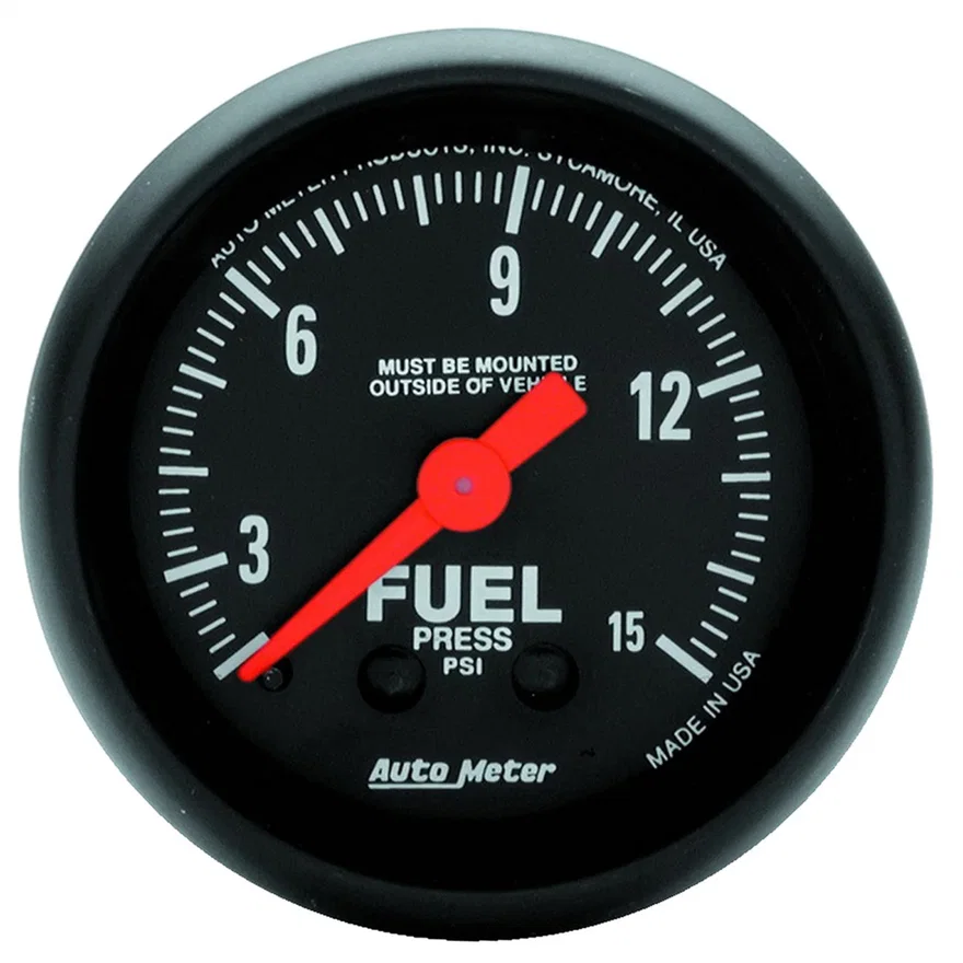 GAUGE; FUEL PRESS; 2 1/16in.; 15PSI; MECHANICAL; Z-SERIES