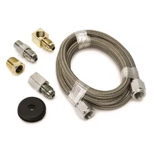 GAUGE; FUEL PRESSURE; 2 5/8in.; 15PSI; MECH. INCL. ISOLATOR; CARBON FIBER image 2