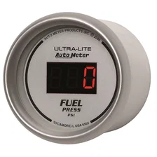 GAUGE; FUEL PRESSURE; 2 1/16in.; 100PSI; DIGITAL; SILVER DIAL W/RED LED image 2