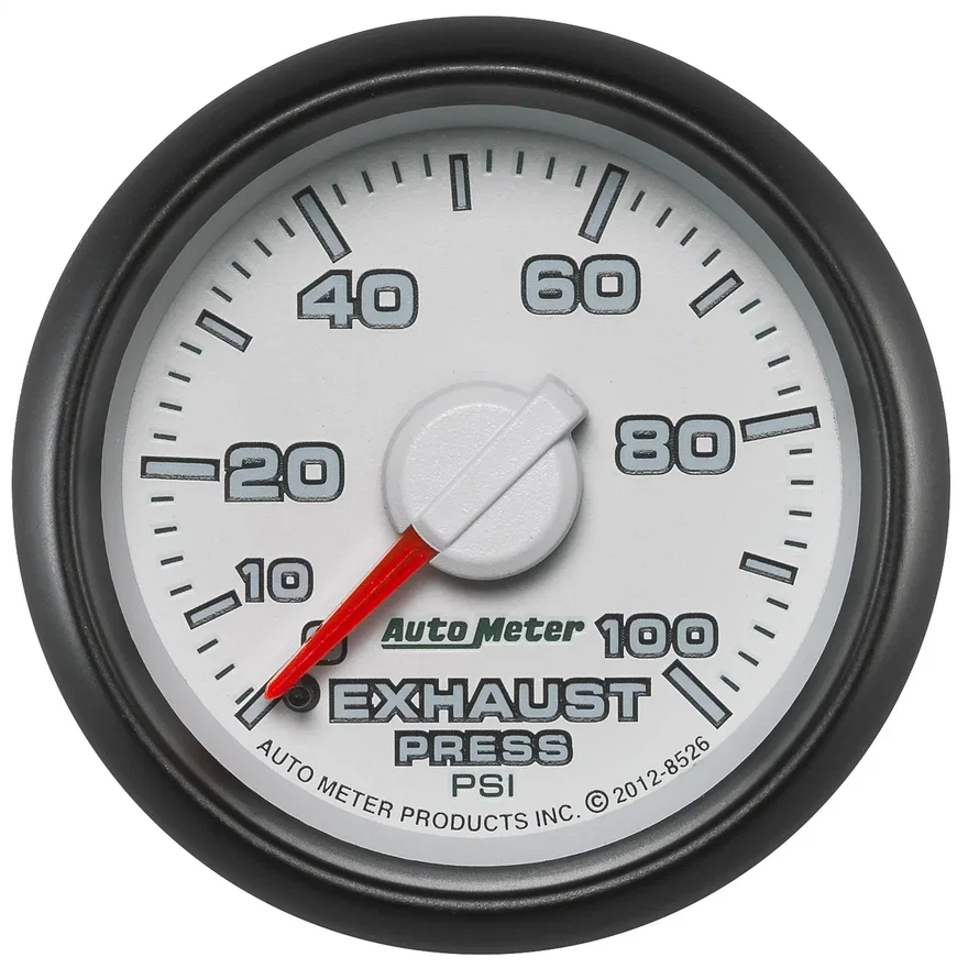 GAUGE; EXHAUST PRESS.; 2 1/16in.; 100PSI; MECHANICAL; RAM GEN 3 FACTORY MATCH for Dodge