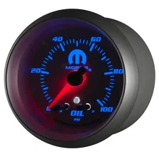 GAUGE; OIL PRESS; 2 5/8in.; 100PSI; STEPPER MOTOR W/PEAK/WARN; WHITE; MOPAR image 3