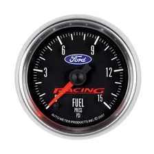 GAUGE; FUEL PRESS; 2 1/16in.; 15PSI; DIGITAL STEPPER MOTOR; FORD RACING image 1