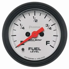 GAUGE; FUEL LEVEL; 2 1/16in.; 0-280O PROGRAMMABLE; PHANTOM image 1