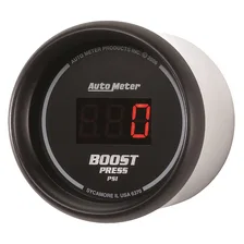 GAUGE; BOOST; 2 1/16in.; 60PSI; DIGITAL; BLACK DIAL W/RED LED image 2