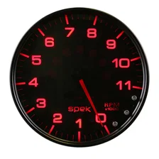 GAUGE; TACHOMETER; 5in.; 11K RPM; W/SHIFT LIGHT/PEAK MEM; BLACK/SMOKE/BLK; SPEK image 5
