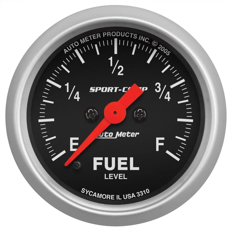 GAUGE; FUEL LEVEL; 2 1/16in.; 0-280O PROGRAMMABLE; SPORT-COMP