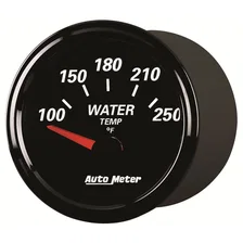 GAUGE; WATER TEMP; 2 1/16in.; 250deg.F; ELEC; DESIGNER BLACK II image 2