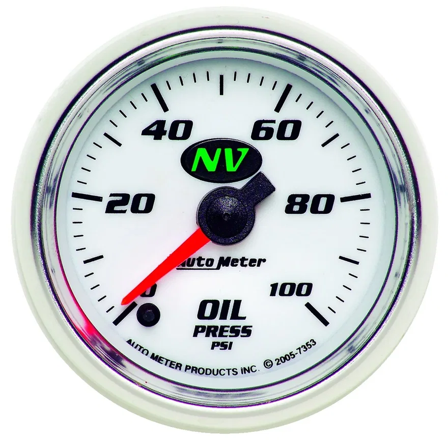 GAUGE; OIL PRESSURE; 2 1/16in.; 100PSI; DIGITAL STEPPER MOTOR; NV