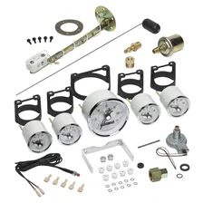 GAUGE KIT; 5 PC.; 3 3/8in./2 1/16in.; ELEC. SPEEDO W/WHEEL ODO; PRESTIGE PEARL image 2