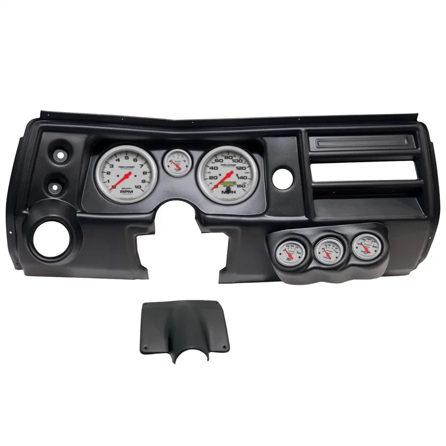 DIRECT FIT DASH KIT; (5in. X2; 2 1/16in. X4); CHEVY CHEVELLE VENT 68; ULTRA-LITE
