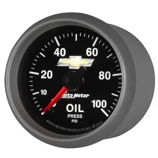 GAUGE; OIL PRESS; 2 1/16in.; 100PSI; DIGITAL STEPPER MOTOR; CHEVY GOLD BOWTIE image 3