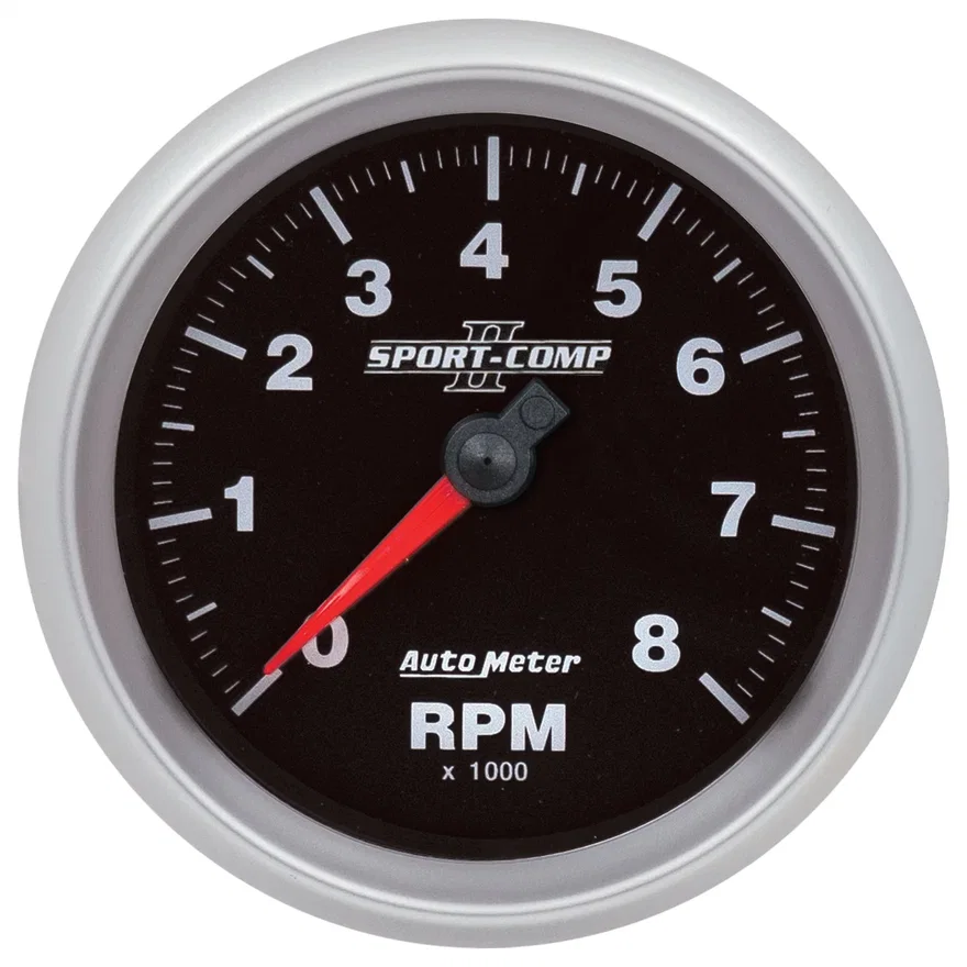 GAUGE; TACHOMETER; 3 3/8in.; 8K RPM; SPN 190; SPORT-COMP II