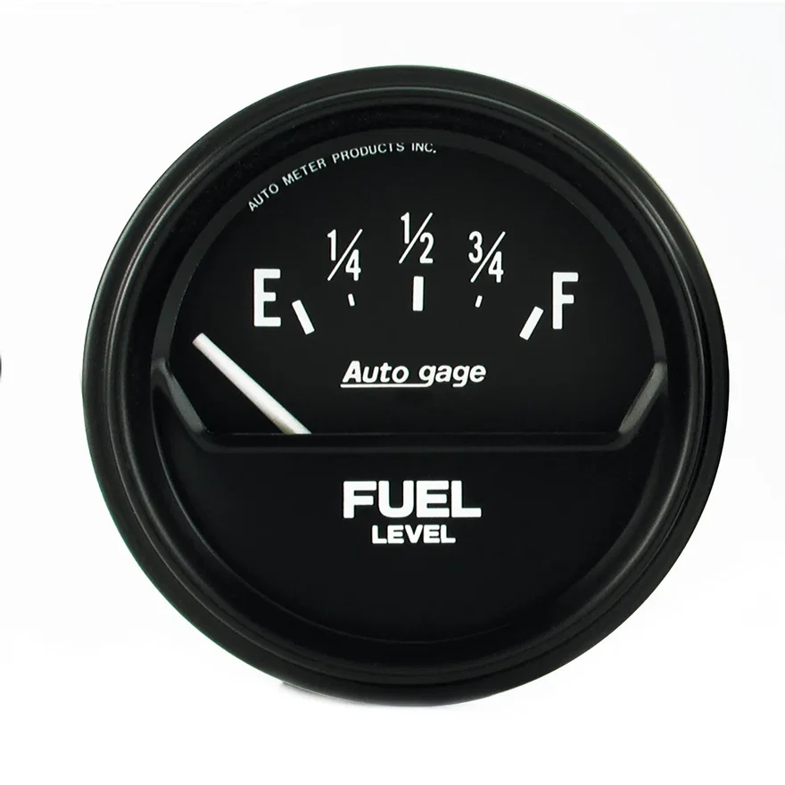 GAUGE; FUEL LEVEL; 2 5/8in.; 0OE TO 90OF; ELEC; BLACK; AUTOGAGE