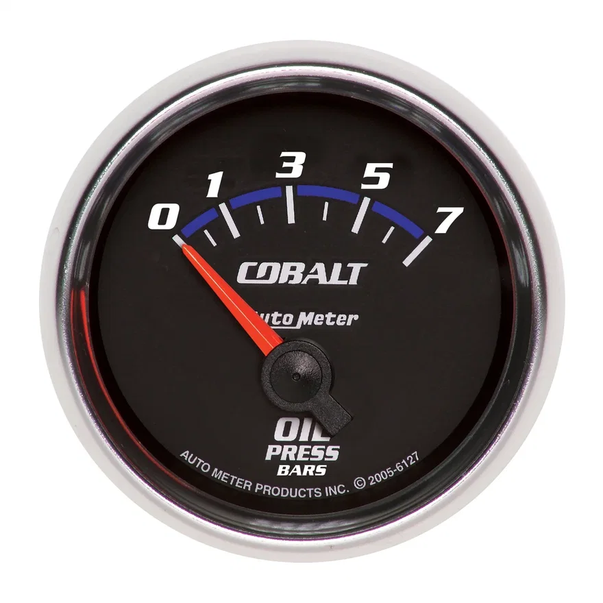 GAUGE; OIL PRESSURE; 2 1/16in.; 7BAR; ELECTRIC; COBALT