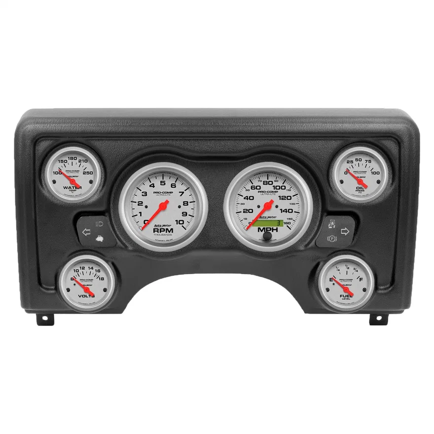 DIRECT FIT DASH KIT; (3 3/8in. X2; 2 1/16in. X4) JEEP TJ 97-06; ULTRA-LITE
