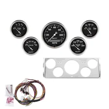 DIRECT FIT DASH KIT; CHEVY TRUCK 40-46; MPH/FUEL/OILP/WTMP/BAT; OTB image 1