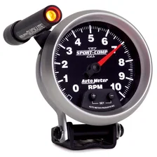 GAUGE; TACHOMETER; 3 3/4in.; 10K RPM; PEDESTAL W/EXT. QUICK-LITE; SPORT-COMP II image 3