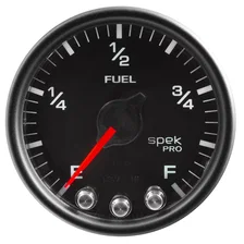 GAUGE; FUEL LEVEL; 2 1/16in.; 0-270O PROGRAMMABLE; BLK/BLK; SPEK-PRO image 2