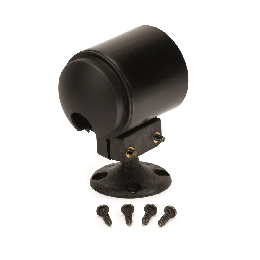 GAUGE MOUNT; ROLL POD; PEDESTAL; FITS 2 1/16in. GAUGE; BLACK