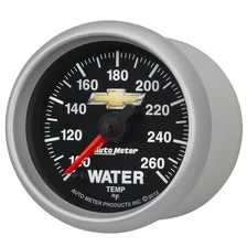 GAUGE; WATER TEMP; 2 1/16in.; 100-260deg.F; DIGITAL STEPPER MOTOR; CHEVY GOLD BO image 2