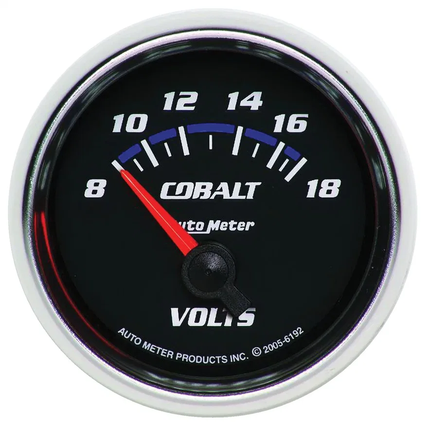 GAUGE; VOLTMETER; 2 1/16in.; 18V; ELECTRIC; COBALT