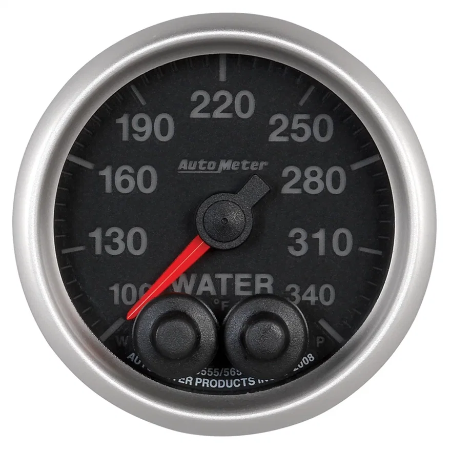 GAUGE; WTEMP; 2 1/16in.; 340deg.F; STEPPER MOTOR W/PEAK/WARN; ELITE; HIGH TEMP C