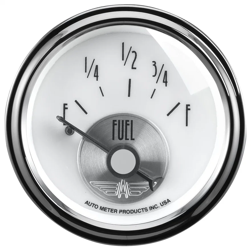 GAUGE; FUEL LEVEL; 2 1/16in.; 0OE TO 90OF; ELEC; PRESTIGE PEARL