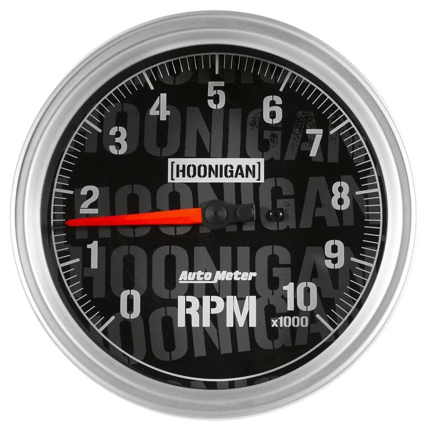 GAUGE; TACHOMETER; 5in.; 10K RPM; IN-DASH; HOONIGAN