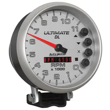 GAUGE; TACH; 5in.; 11K RPM; PEDESTAL; DATALOGGING; ULTIMATE DL PLAYBACK; SILVER image 5