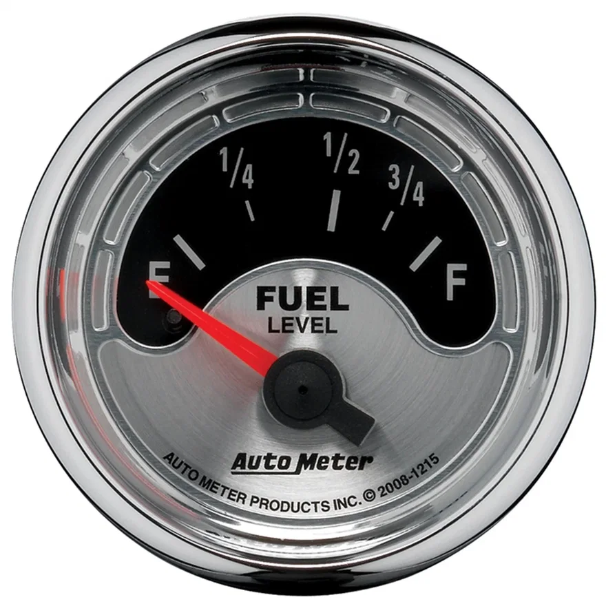 GAUGE; FUEL LEVEL; 2 1/16in.; 73OE TO 10OF; ELEC; AMERICAN MUSCLE