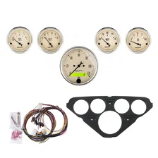 DIRECT FIT DASH KIT; CHEVY TRUCK 55-59; MPH/FUEL/OILP/WTMP/BAT; AB image 1